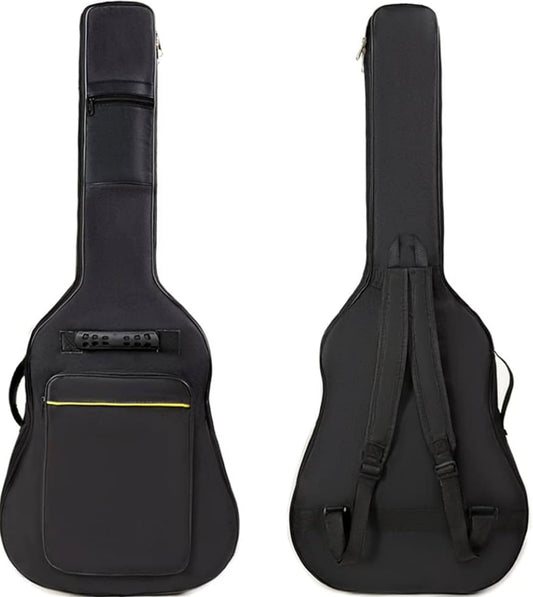 Acoustic Guitar Gig Bag Waterproof Dual Adjustable Shoulder Strap 5mm Padding Backpack with Accessories -For 36" Acoustic Guitar
