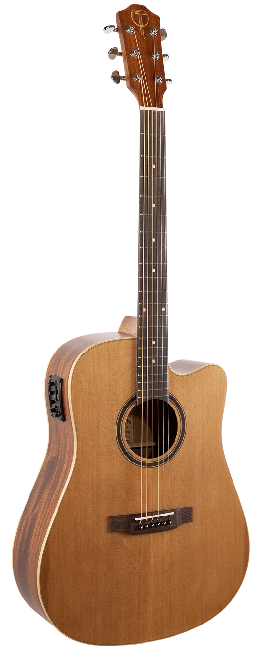 Teton STS105CENT Dreadnought Acoustic Guitar With Mahogany Back & Sides - Cutaway With EQ