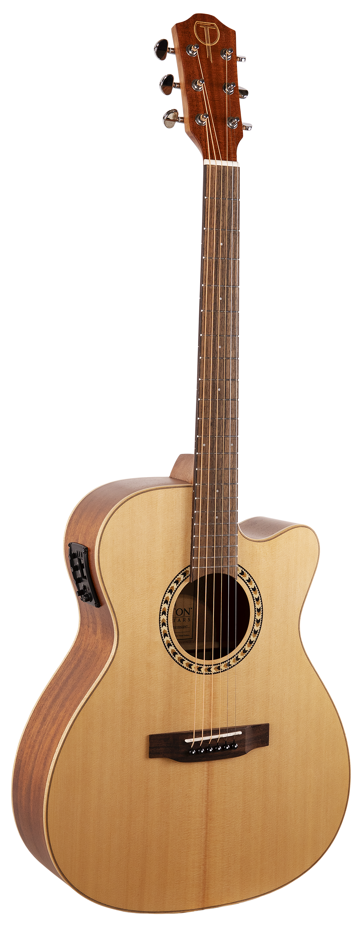 Teton Acoustic Electric Guitar STG100CENT Grand Concert Cutaway Body