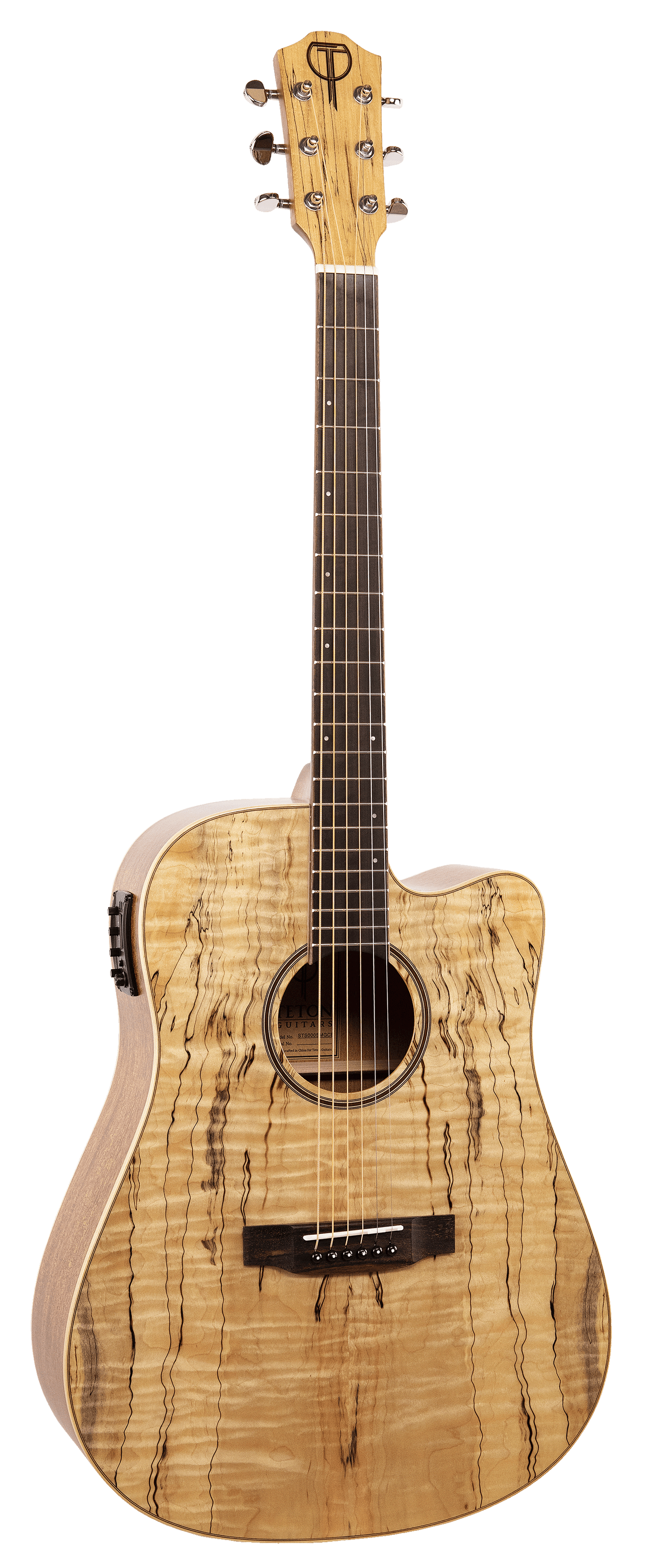 Teton Acoustic Electric Guitar STS000SMGCE Dreadnought Cutaway Body