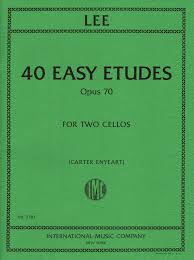 40 Easy Etudes Opus 70 For Two Cellos-Carter Enyeart