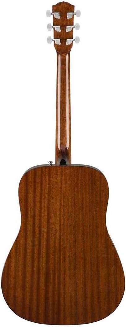 Fender Left-Handed Acoustic Guitar, CD-60S, with 2-Year Warranty, Dreadnought Classic Design with Rounded Walnut Fingerboard and Phosphor Bronze Strings, Glossed Natural Finish, Mahogany Construction