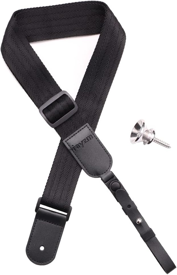 Ukulele Strap, Soft Non-slip Nylon Shoulder Strap for Ukulele or Small Size Guitar, Length Adjustable, a Metal End-Pin Included Brand: Rayzm