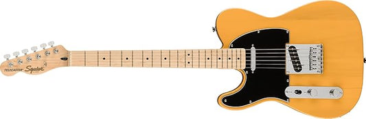 Squier Affinity Series Telecaster Electric Guitar, with 2-Year Warranty, Butterscotch Blonde, Maple Fingerboard, Left-Handed