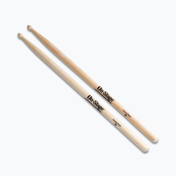 On-Stage 5A Drumsticks - Wood Tip