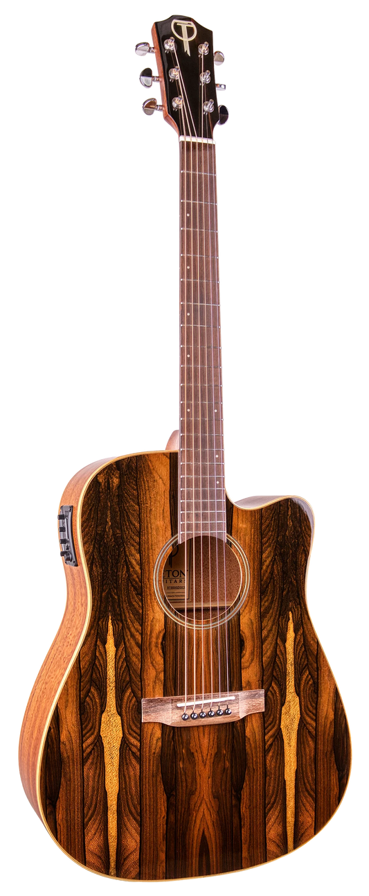 Teton Acoustic-Electric Guitar Dreadnought Cutaway- STS000ZIGCE