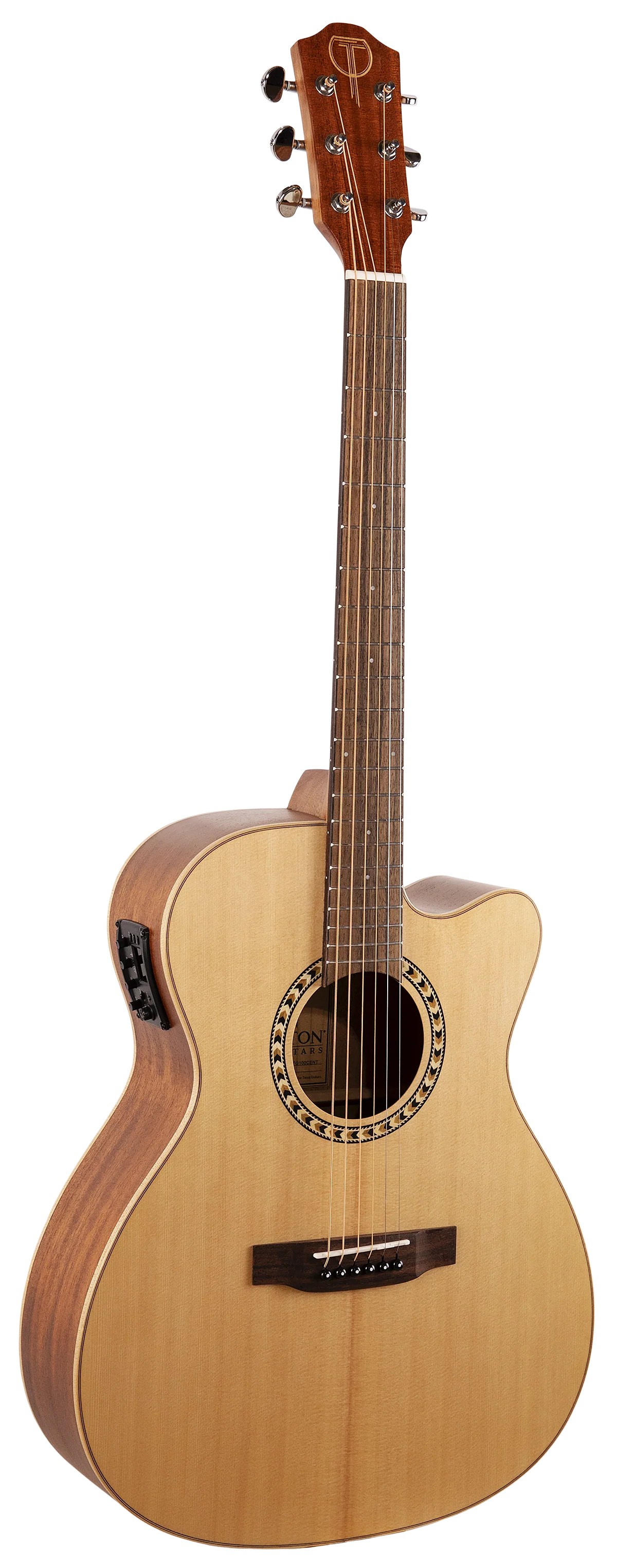 Teton STG100CENT Grand Concert Acoustic Guitar - Mahogany Back & Sides - Solid Spruce Top